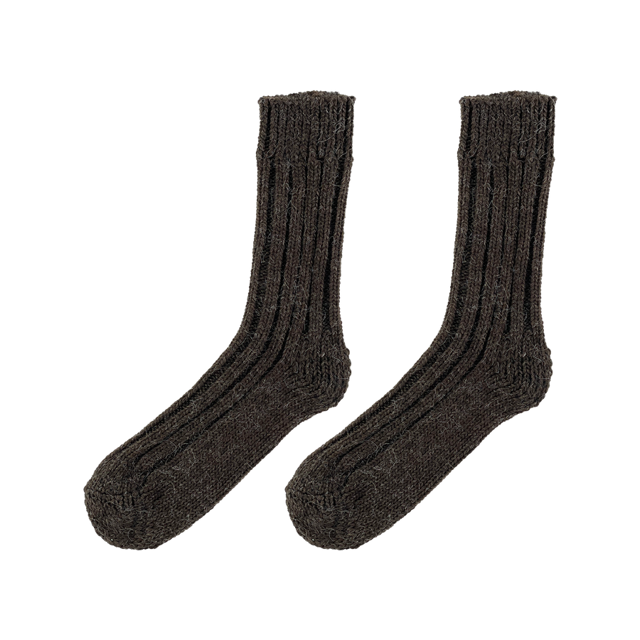 Alpaca Socks Brown