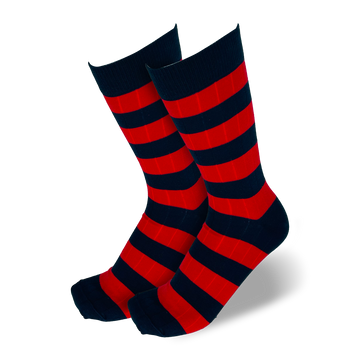 Rugby Stripe Red Blue